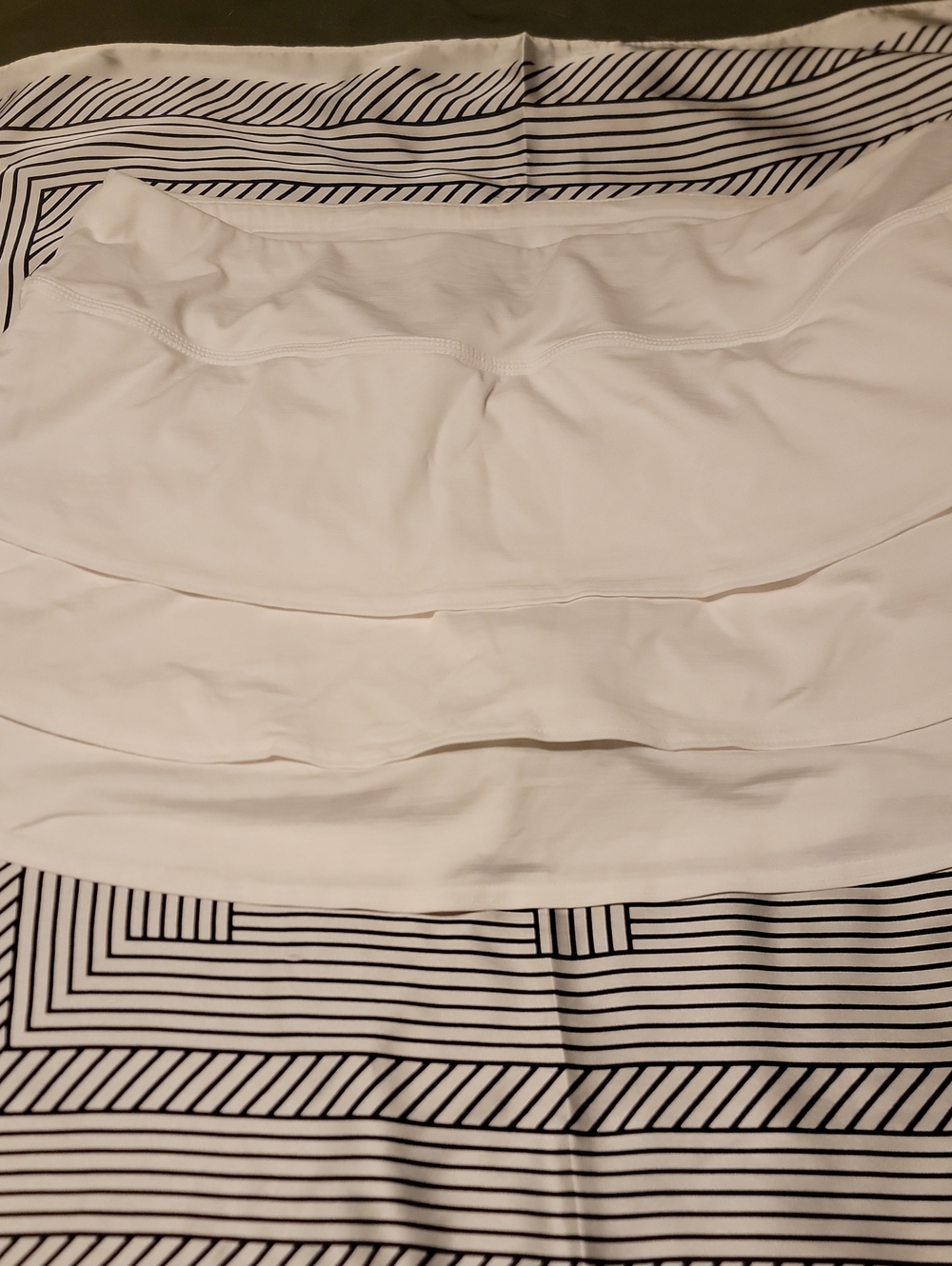 Athleta White Tiered Skater Skirt